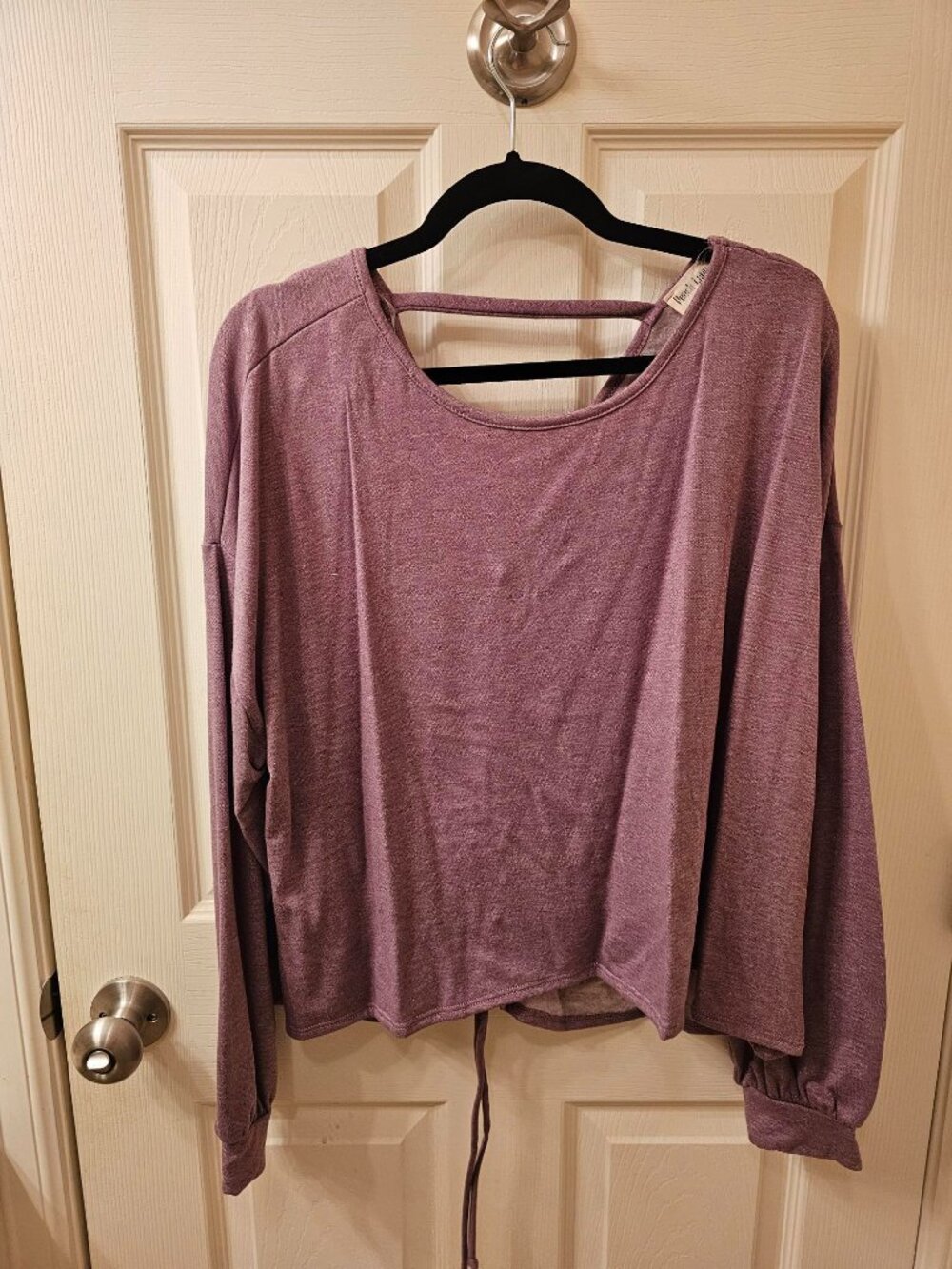 NWOT Peach Lane Medium Purple Mauve Sweater Blouse